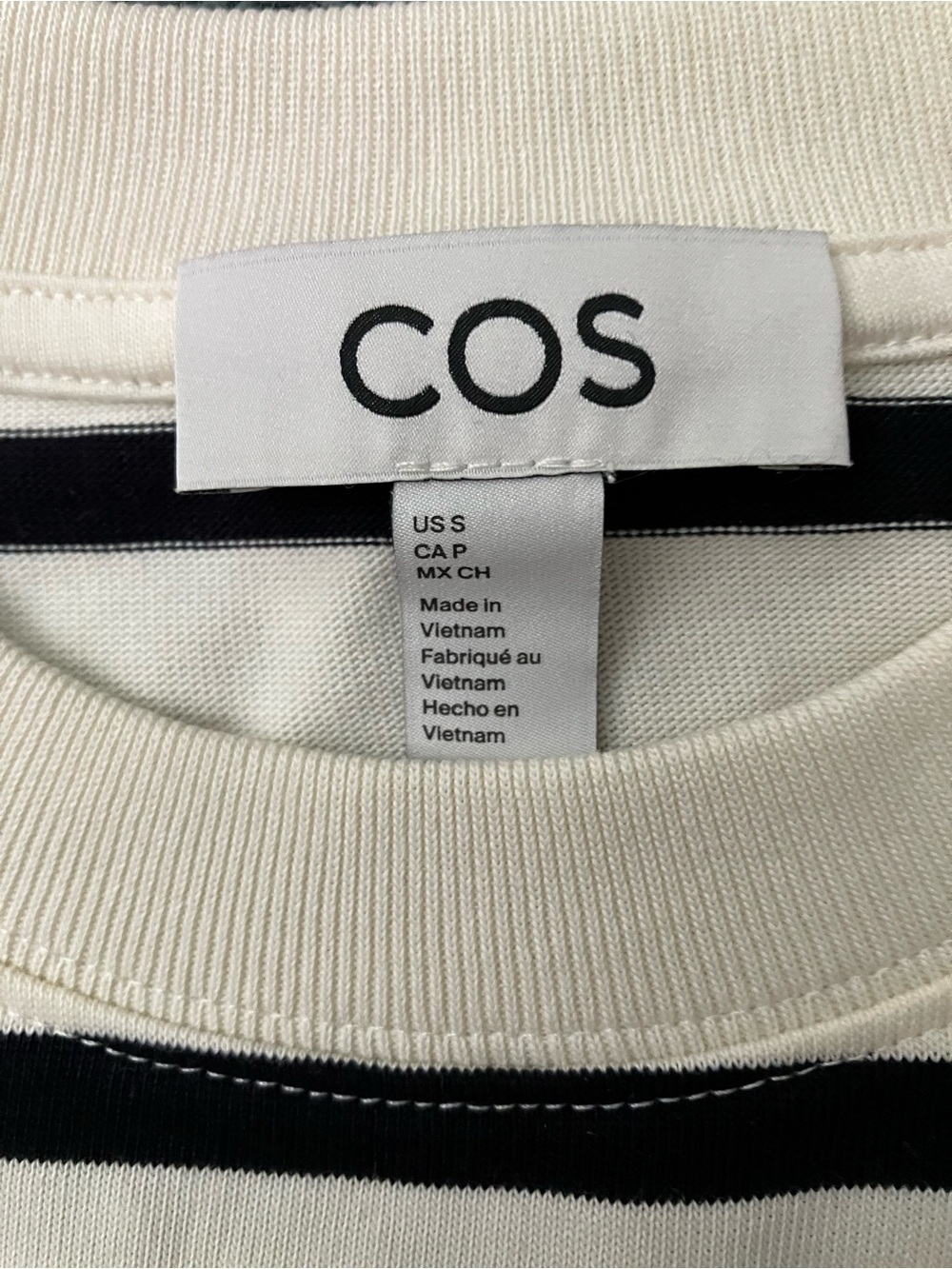 COS Clean Cut Striped T-shirt Like New - Picture 2 of 5